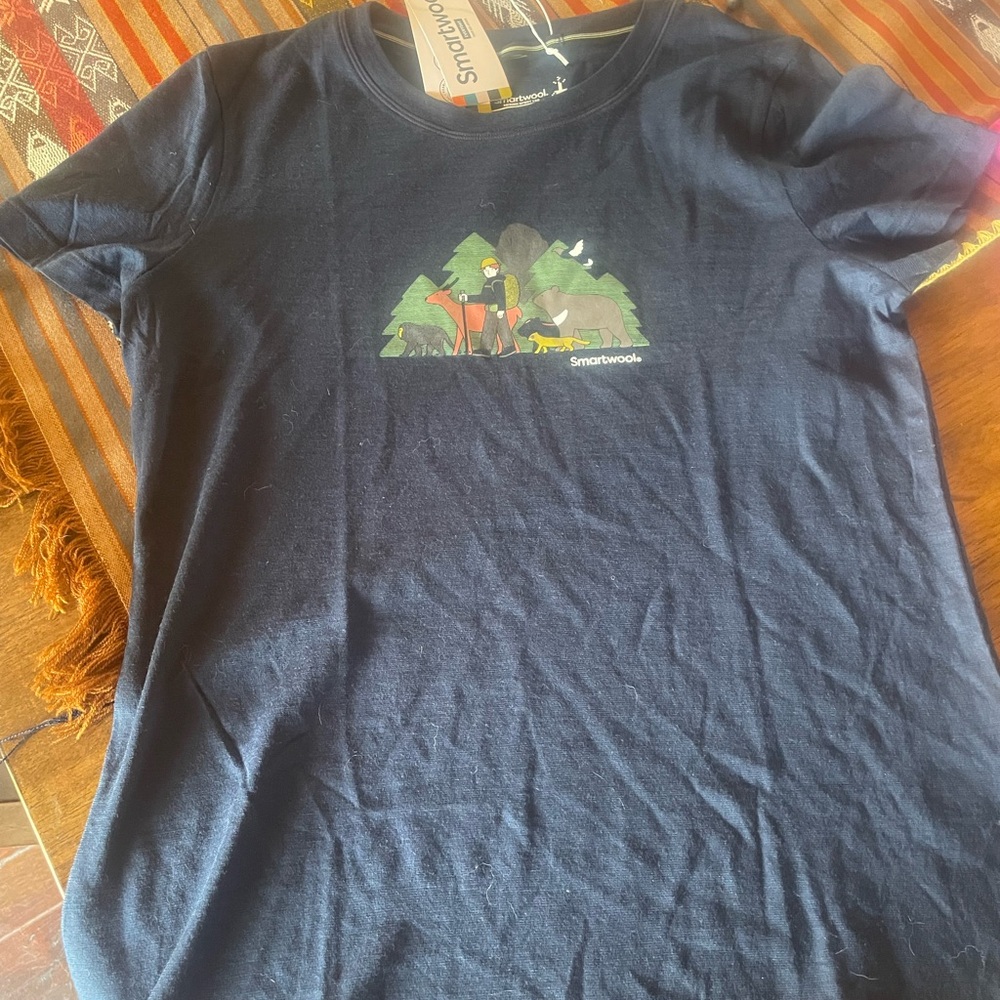 Smartwool Blue graphic tshirt
